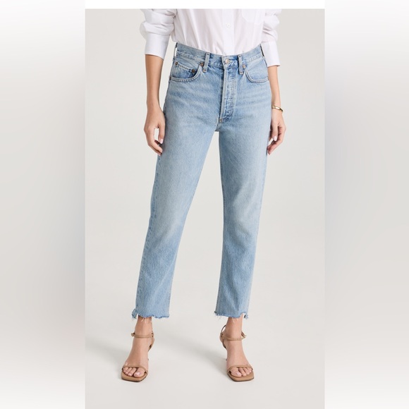 AGOLDE Riley High Rise Straight Crop Jeans - Picture 2 of 3